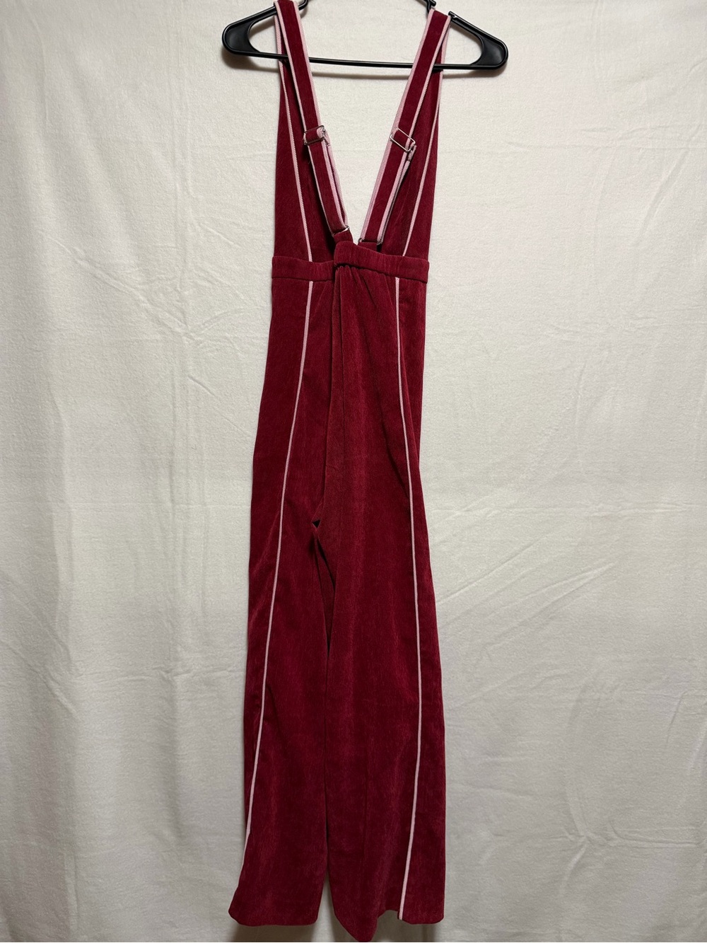 Free People x Camp Collection Corduroy Wide Leg Jumpsuit with Piping Small - Picture 3 of 4
